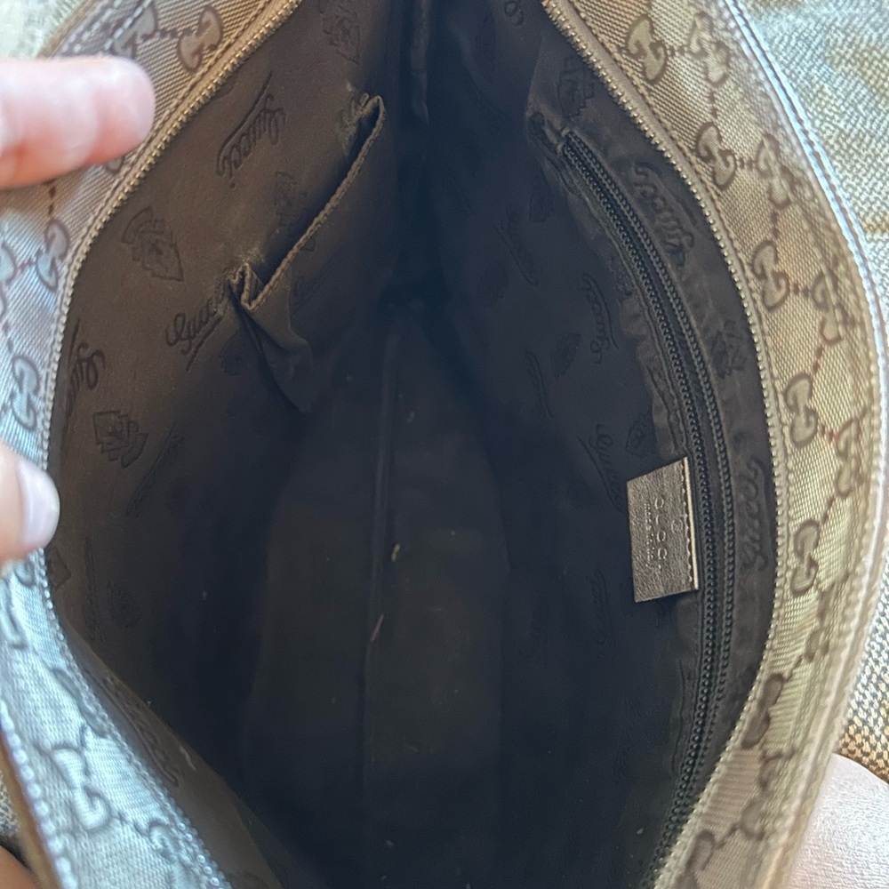 Authentic pink denim Gucci crossbody